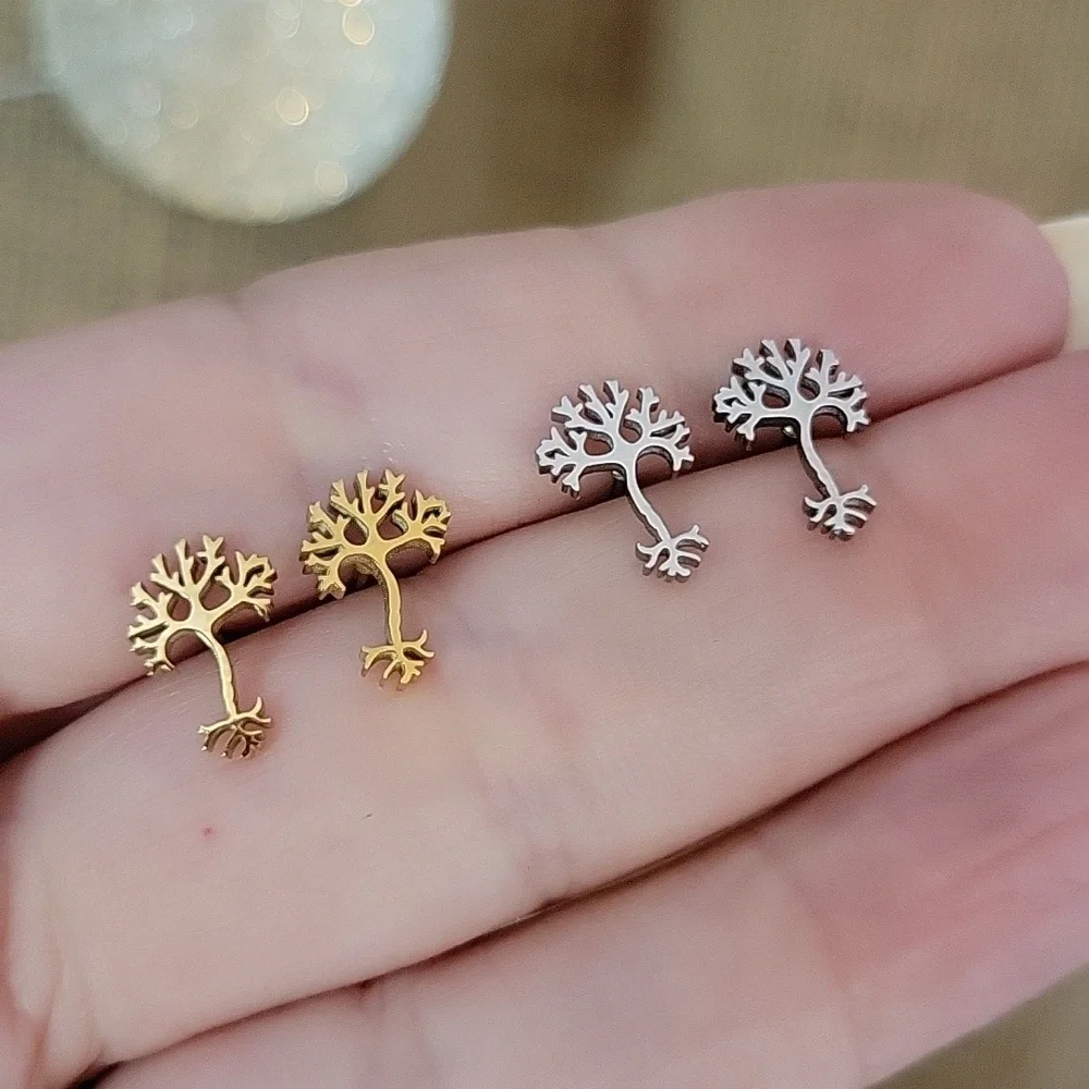 NEURON STUD EARRINGS, Choice of Color